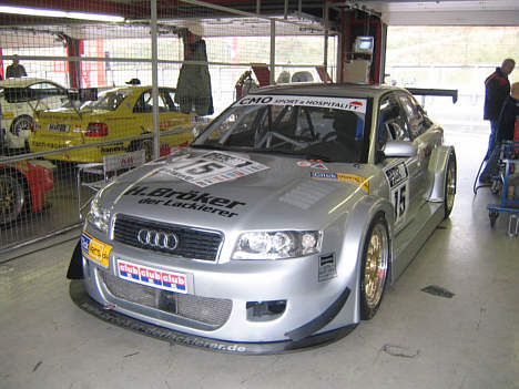 En heftig DTM-Audi er blandt bilerne i det tyske STT-felt der gæster Ring Djursland i pinsen.